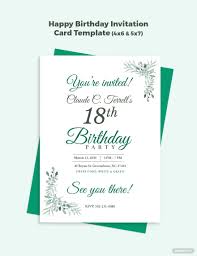 birthday invitation template in word