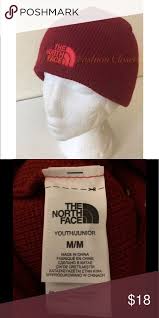 North Face Yth Jr M Bones Beanie Fleece Earband New With