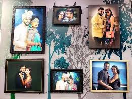 Crystal And Wooden Photo Collage Frame