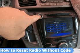 solved how to reset radio without code
