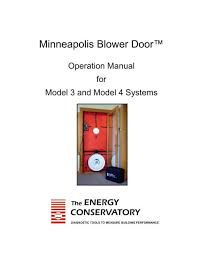 Minneapolis Blower Doorâ Operation