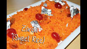 zarda sweet rice recipe by chef