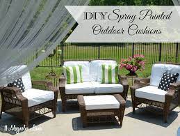 painted fabric outdoor cushions using