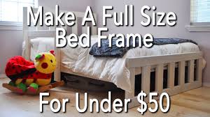 how to build a full size bed frame for