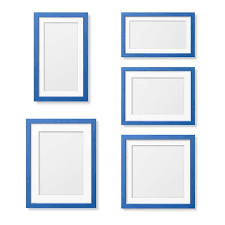 realistic blank picture frame templates
