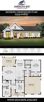 House Plan 2559 00837 Modern