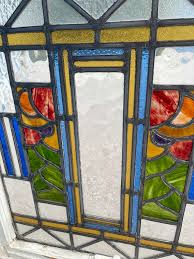 Antique Leaded Glass Window Stain Glass