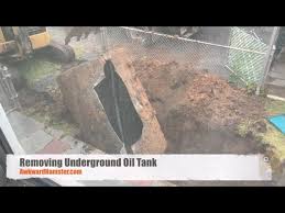 Removing Underground Oil Tank You