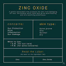 read the label all of your zinc oxide