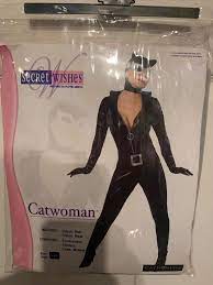 NWOT Sexy Catwoman Cat Woman Costume Dominatrix Adult Sz S Suit Belt Mask  Gloves | eBay