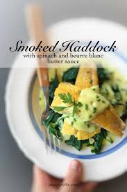 easy smoked haddock with spinach