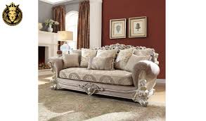 carving silver sofa set