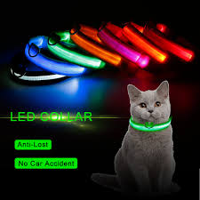 Led Collar Charm Tag Dog Cat Pet Night Safety Clip Glow Flashing Color Light Up