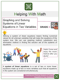 graphing solving systems of linear