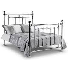 empress chrome finish metal bed happy