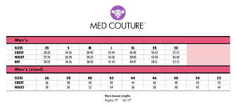 Med Couture Men S Size Chart Best Picture Of Chart