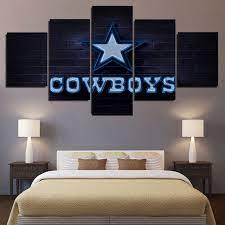 Dallas Cowboys Neon 5 Piece Canvas Art