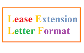 Lease Extension Letter Format Letter Formats And Sample