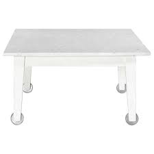 This pallet coffee table has casters! Philippe Starck Delano Carrara Marble White Coffee Table Casters Miami 1980s For Sale At 1stdibs