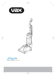 user manual vax rapide spruce v 022