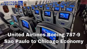 united airlines boeing 787 9 economy