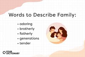 55 powerful words to describe family