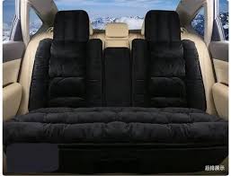 Black Elegant Velvet Seat Cover