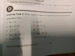 Answered Learning Task 1 What Value