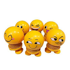 Smiley Spring Doll Cute Emoji Bobble Head