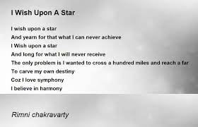 wish upon a star poem by rimni chakravarty