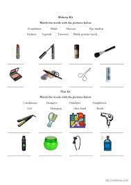 makeup english esl worksheets pdf doc