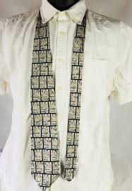 Museum Artifacts Optical Mens Necktie All Silk Hand Made