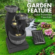 4 Tier Solar Water Fountain Garden