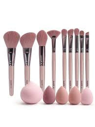 9pcs makeup brush set with 5pcs mini