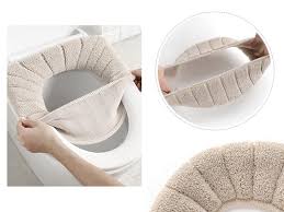 Soft And Warm Fabric Toilet Seat Cover