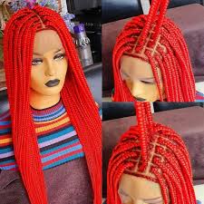 If you need a protective style that is also. Braided Wigknotless Box Braids Cheap Black Women Wig Full Etsy
