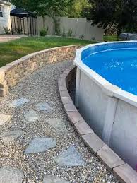 Retaining Wall For An Above Ground Pool