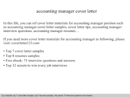 Elegant Sample Cover Letter For Accounting Manager Position    For     Copycat Violence