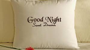 good night sweet dreams word on white