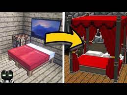 mcpe how to make canopy bed no mod