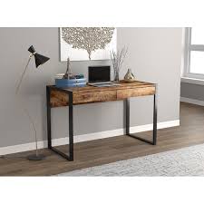 This same concept can apply to whatever size desk or table you would like to bu… Computer Desk 47l Brown Reclaimed Wood 2 Drawers Black Metal Overstock 31521218