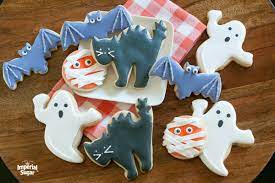 halloween cutout sugar cookies with