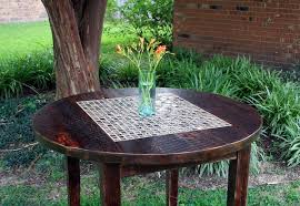 Round Dining Table Round Mosaic Tile