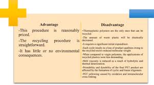 recycling of polyethylene terephthalate