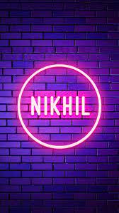nikhil name neon nikhil neon light