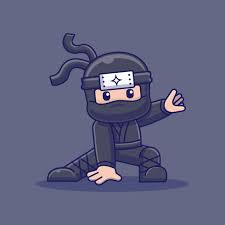 ninja cartoon vector art icons and