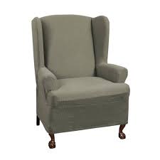 This slipcover set is available in a variety of fabric choices which allow you to customize and. Reeves Wing Chair Stretch Slipcover Deep Sage Zenna Home Target