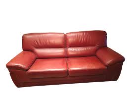 Red Vintage Leather Sofa Suite 2