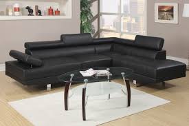 Check spelling or type a new query. Jetson Modern Black Leather Sectional Sofa With Adjustable Headrests Poundex F7310