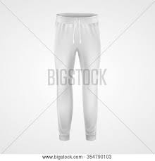 Great for making quick mockups. White Jogging Pants Vector Photo Free Trial Bigstock